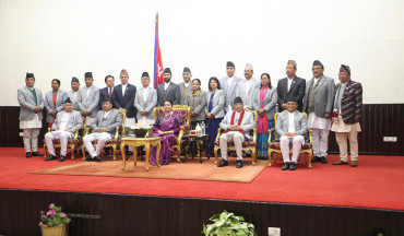 नयाँ मन्त्रीले लिए शपथ, कसलाई कुन मन्त्रालयको जिम्मेवारी ? 